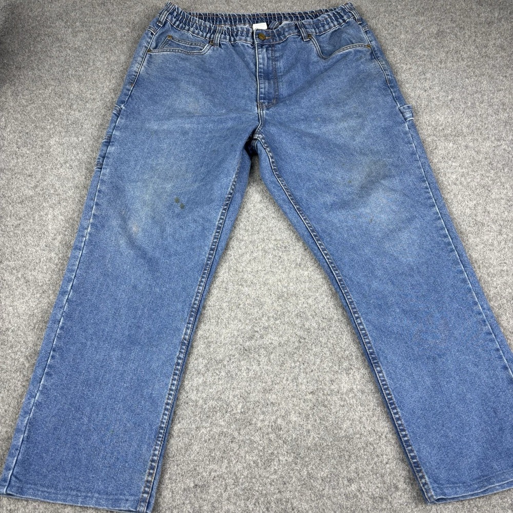 Haband Casual Joe Jeans Mens 40x29 Elastic‎ Waist Relaxed Fit Utility Carpenter